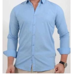 Oxford Cotton Skyblue Full Sleeve Shirt For Men's || S55